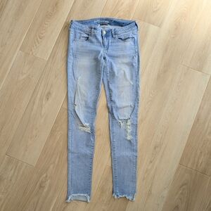 EUC American Eagle Super Low Jegging 8 X-long 8 XL 8XL Light Stretch Skinny Jean